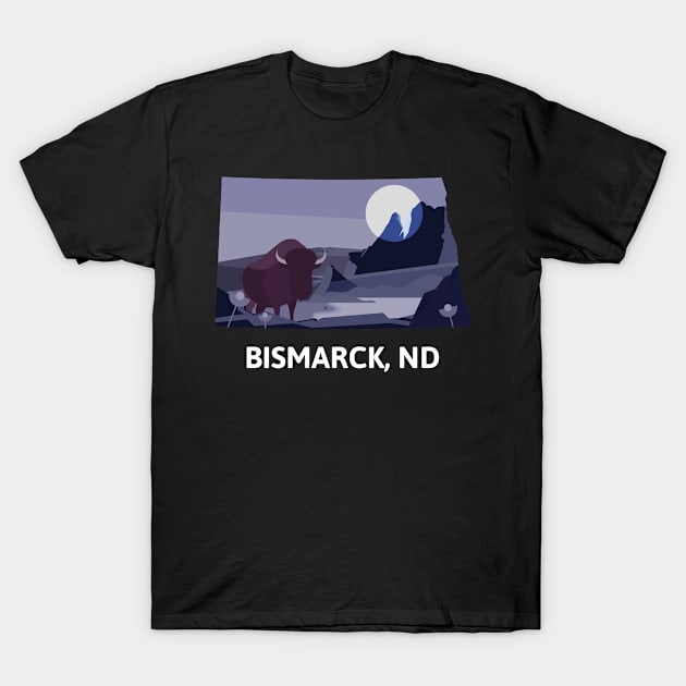 Bismarck, ND T-Shirt by A Reel Keeper